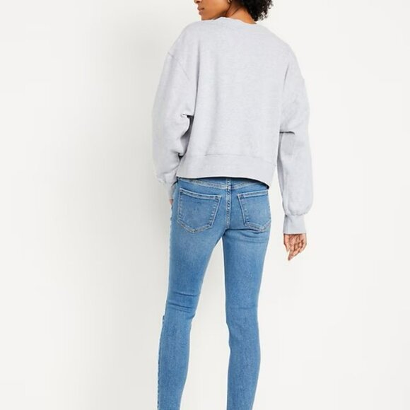 Old Navy Mid-rise Rockstar Skinny Jeans - distressed - 10 Long - Picture 2 of 5